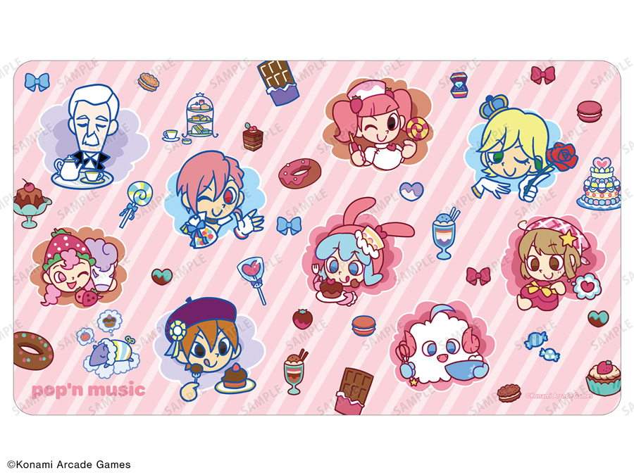 pop'n music High☆Cheers!! チョコパーティー&ティータイムパーティー マルチデスクマット