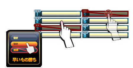 早い者勝ち